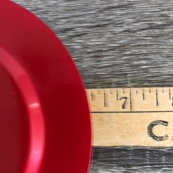 Department 56 Red and White Mini Plates - Picture 7 of 10
